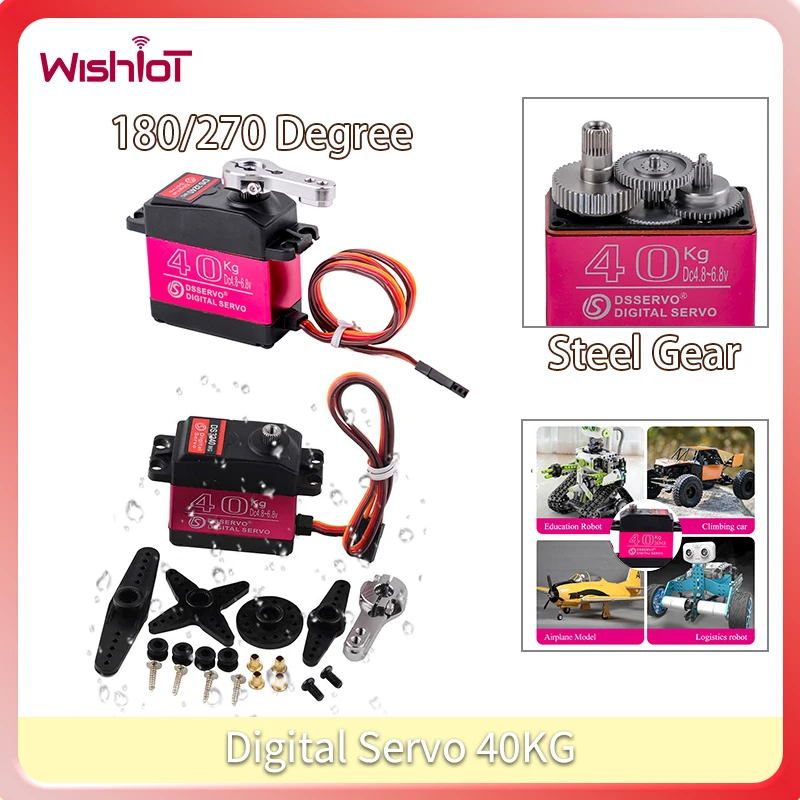 Digital Servo 40KG 180/270 Deg - đánh giá và giá Robot Arm Motor