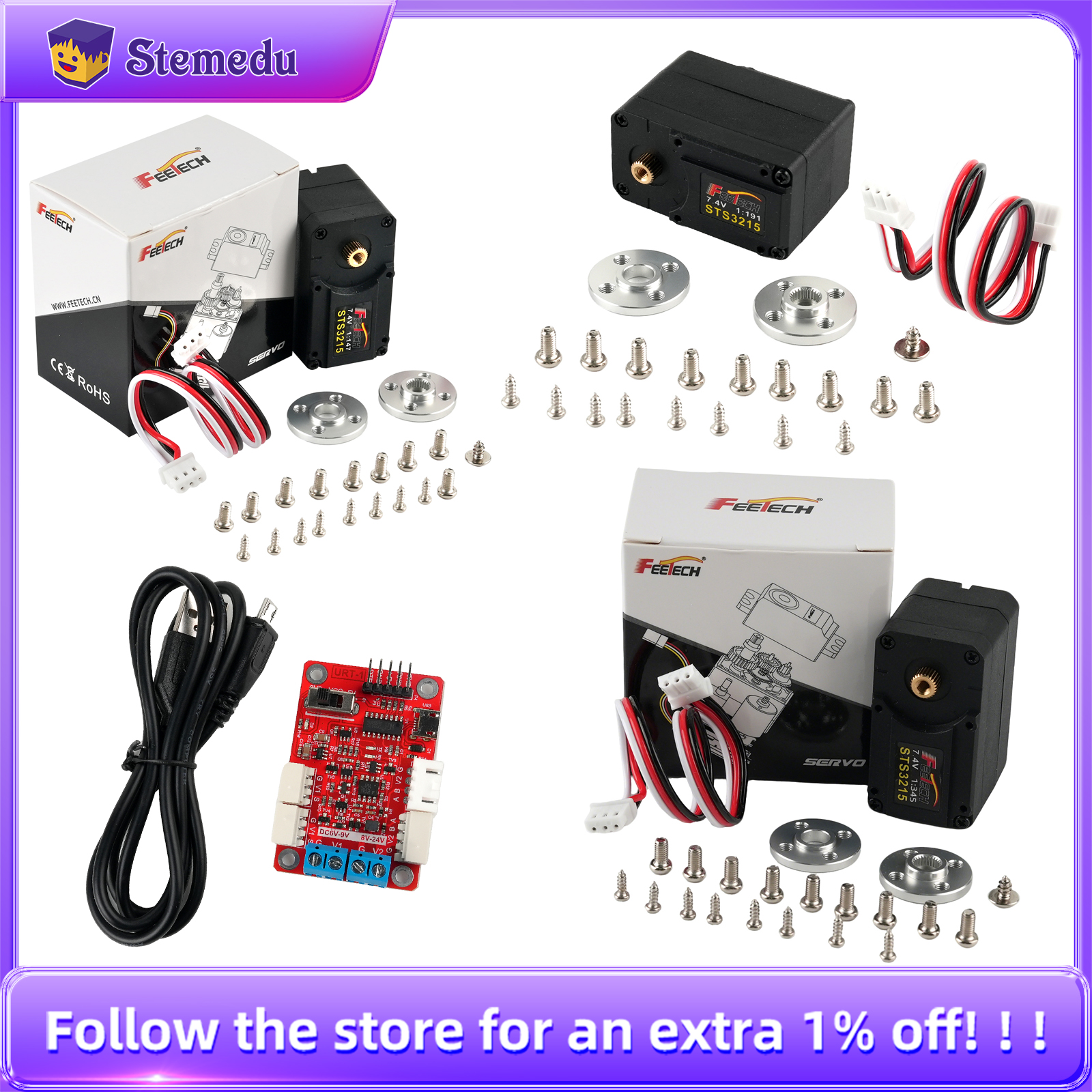 Feetech 7.4V 19KG ST-3215 Seri - đánh giá và giá Robot Arm Motor