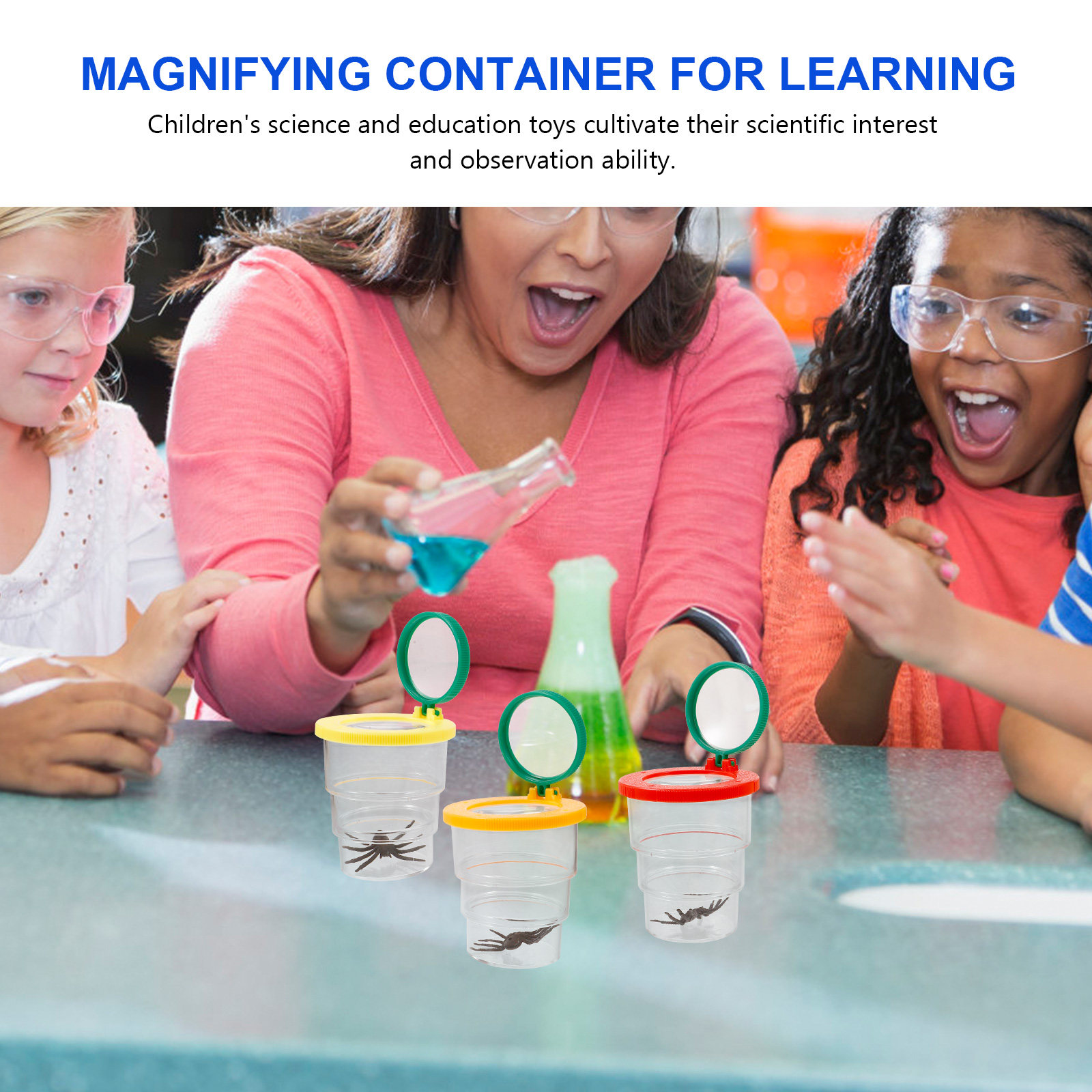 3Pcs Magnifier Box for Observi - đánh giá và giá Science Toys