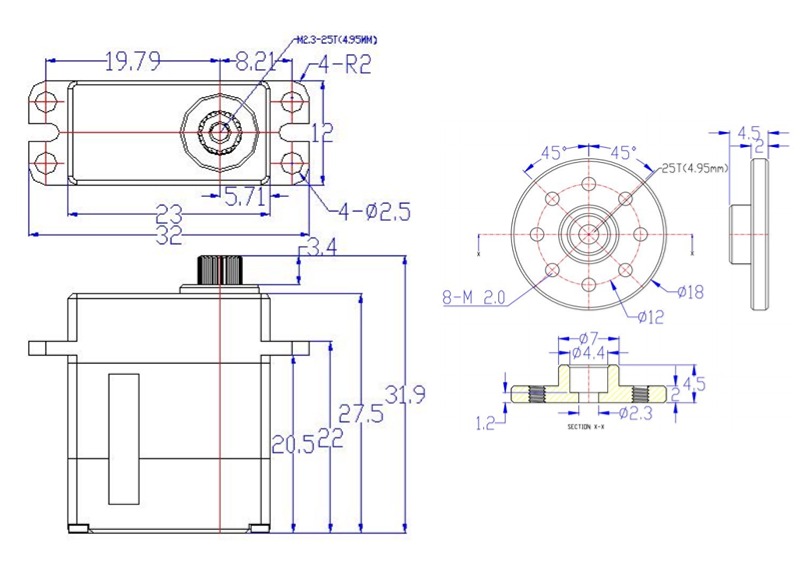 Feetech HLS3606M Constant Forc - đánh giá và giá Robot Arm Motor