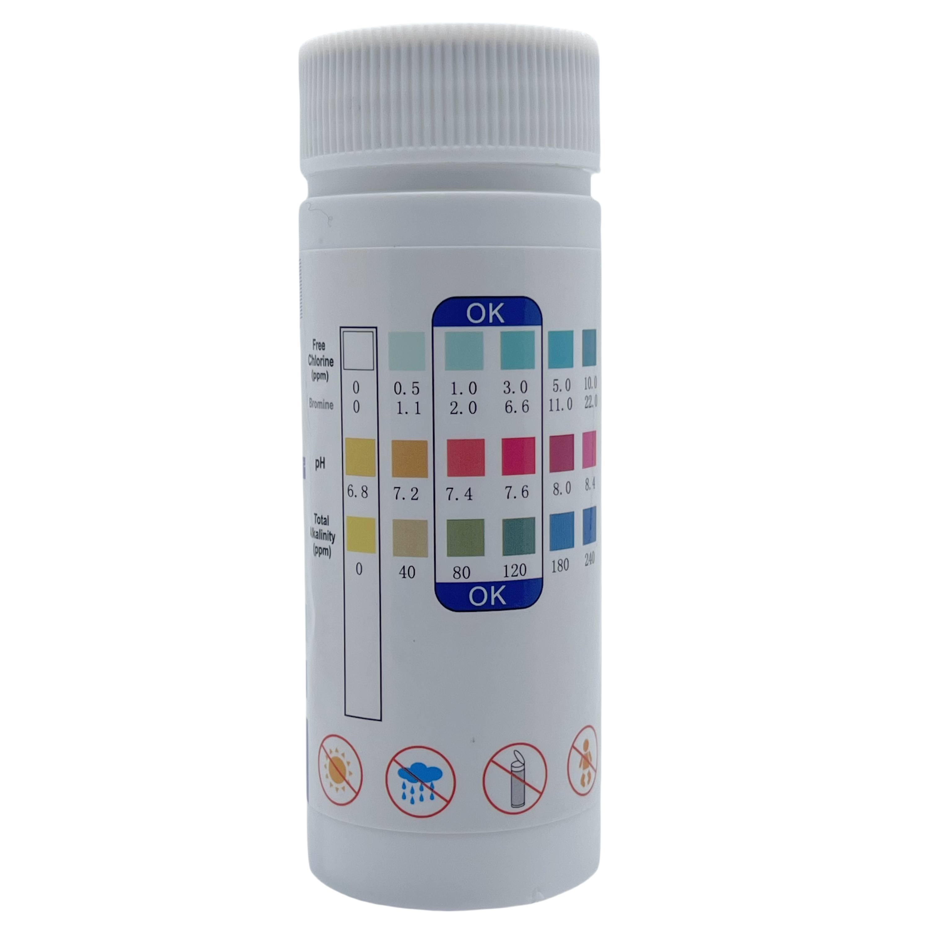 Chlorine PH Test Strips SPA Sw - đánh giá và giá Ph Strip Test